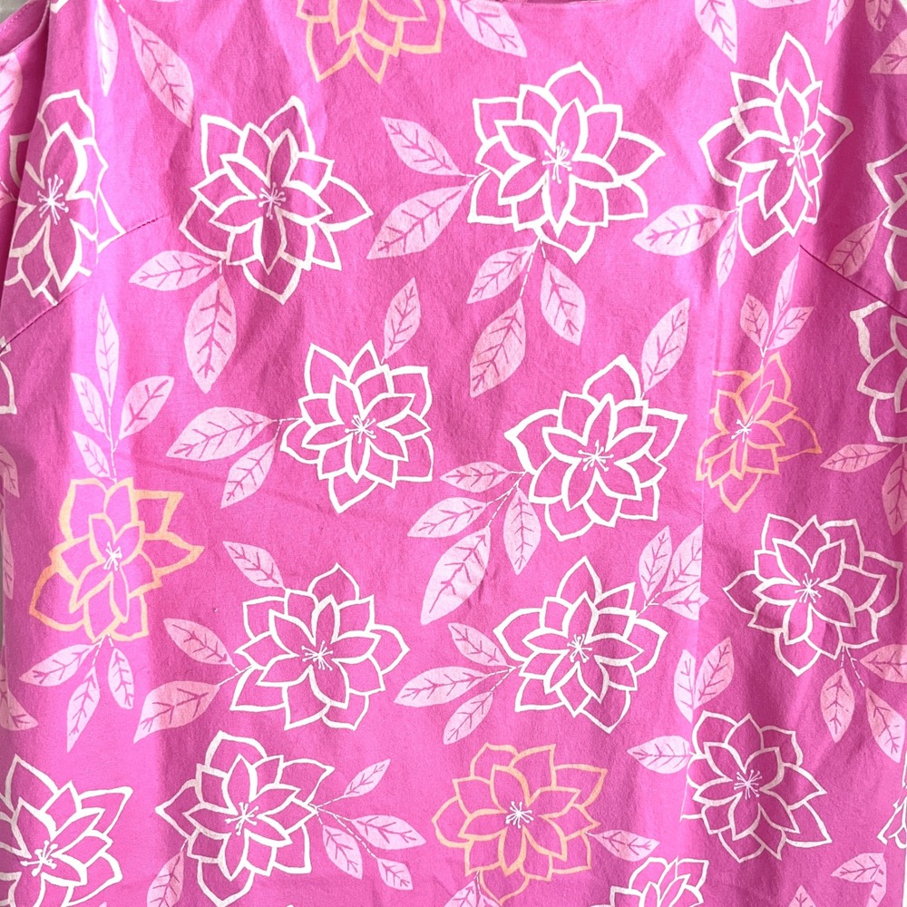 Sigrid Olsen Sport Sheath Dress Womens 14 Floral Sleeveless Pink Y2K Tropical - Picture 4 of 9